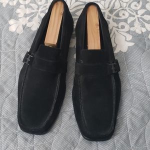 Brunomagli black suede loafers